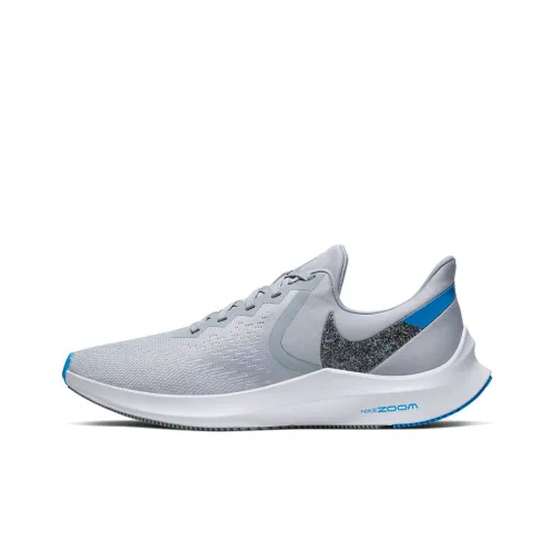 Nike Zoom Winflo 6 Легкий Низкий Топ Беговые Кроссовки Мужские Волчий Серый