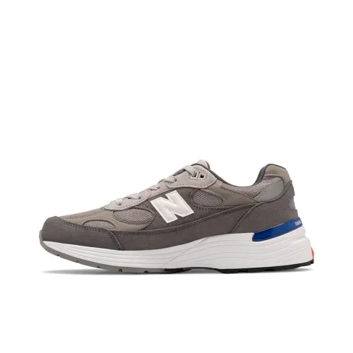 New Balance NB 992 Low Топ Повседневные Беговые Кроссовки Унисекс Серый Синий Сделано в США