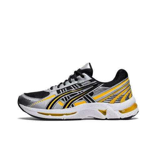 Asics Gel Kyrios Low Топ Беговые кроссовки Унисекс Черный Желтый