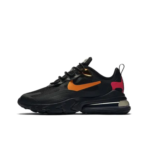 Nike Air Max 270 Low Топ Марафон Беговые кроссовки Унисекс Черный Оранжевый Красный