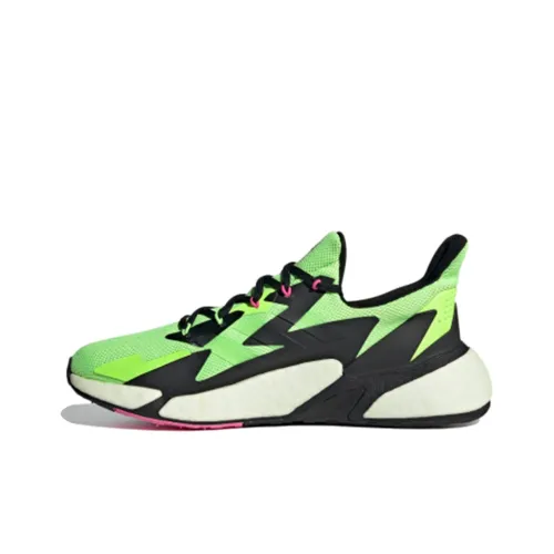 Adidas X9000l4 Дышащий Низкий Топ Повседневные Беговые Кроссовки Унисекс Зеленый Черный Белый Розовый