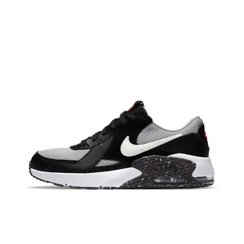 Nike Air Max Excee Low Топ Повседневные Беговые кроссовки GS Черный Серый Белый