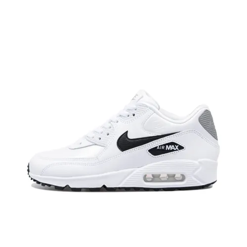 Nike Air Max 90 Low Топ Марафон Беговые кроссовки Женские Черный белый