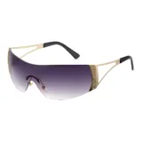 Градиентные серые линзы с золотой рамкой