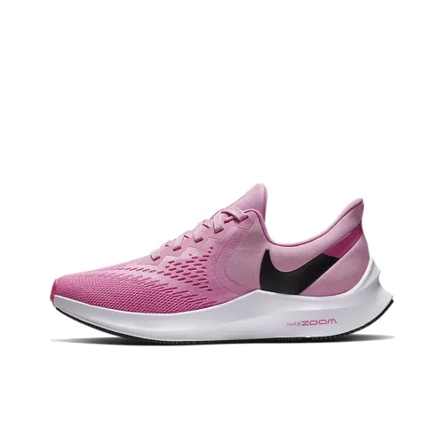 Nike Zoom Winflo 6 Амортизаторы Slip-resistant Дышащий Низкий Топ Повседневные Беговые кроссовки Женские Фиолетовые