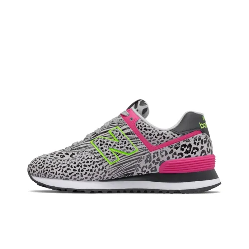 New Balance NB 574 Амортизация Верх Низ Повседневные Беговые Кроссовки Женские Черный Серый