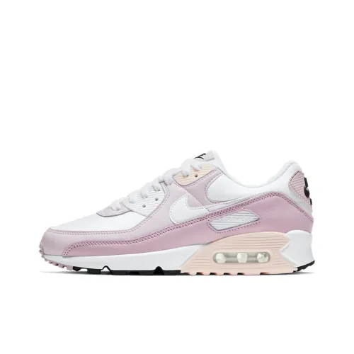 Nike Air Max 90 Амортизация устойчивость к истиранию покрытие поддержка низкий топ беговые кроссовки женские розовый