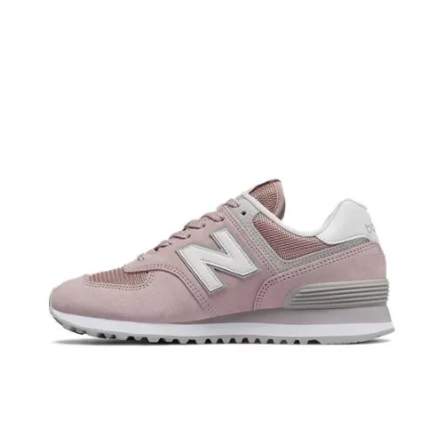 New Balance NB 574 Амортизация Поддержка Низкий Топ Повседневные Беговые кроссовки Женские Розовые B Ширина корпуса