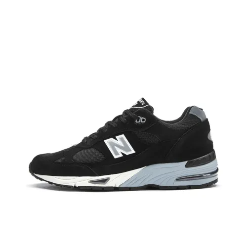 New Balance NB 991 Series MID Топ Беговые кроссовки Женские Черный белый