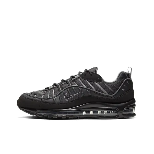Nike Air Max 98 Low Беговые кроссовки Мужские Черные Серые