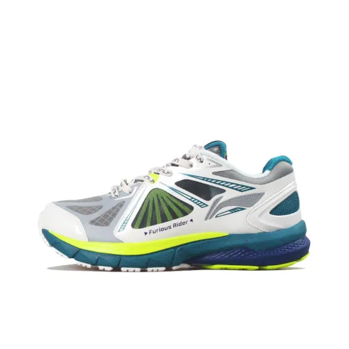 LINING Furious Rider 3 OG Амортизация Низкие Беговые Кроссовки Женские Серый Белый Синий