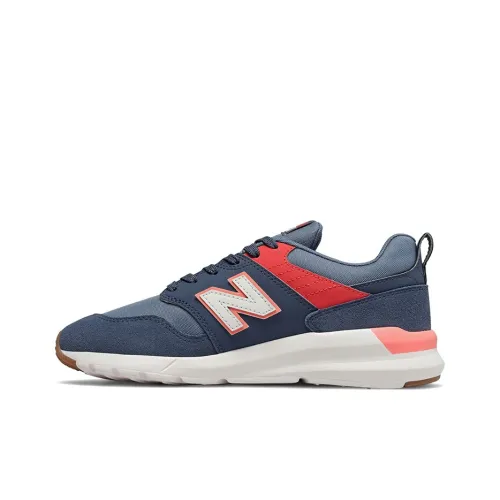 New Balance NB 009 Амортизация Низкий Топ Беговые Кроссовки Мужские Черный Красный Синий