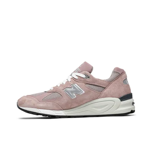 KITH x New Balance NB 990 V2 Амортизация Легкий Низкий Топ Повседневные Беговые Кроссовки Мужские Розовые