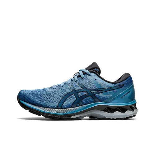 Asics Gel Kayano 27 Low Top Марафон Беговые кроссовки Мужские Синий Черный