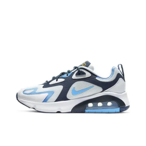 Nike Air Max 200 Low Беговые кроссовки Мужские Белые Синие