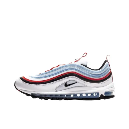 Nike Air Max 97 Low Топ Повседневные Беговые Кроссовки Унисекс Белый Синий Красный