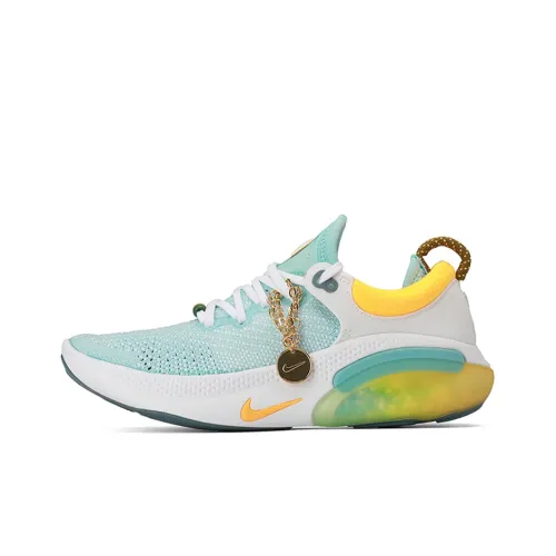 Nike Joyride Run 1 Амортизаторы Шок Резистентные к Износу Низкий Топ Беговые кроссовки Женские Белые Синие