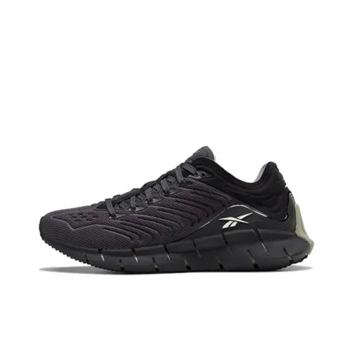 Reebok совместный бренд Zig Kinetica Low Топ Беговые кроссовки Унисекс Черный Чернильно-зеленый