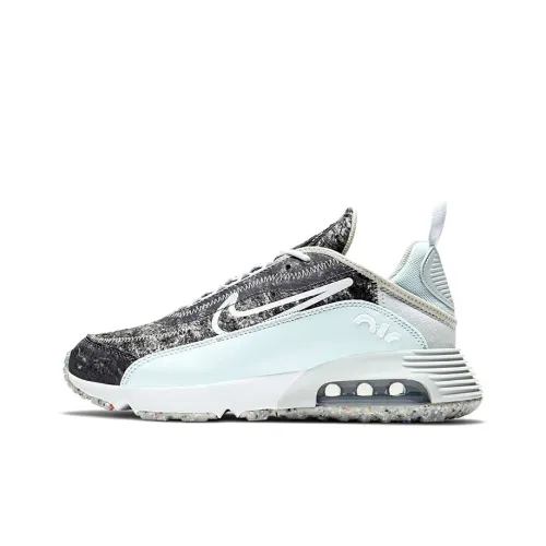 Nike Air Max 2090 Low Топ Повседневные Беговые Кроссовки Женские Черный Белый Синий