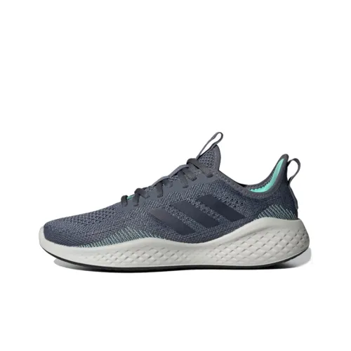 Adidas Neo Fluidflow 1,0 Дышащие Противоскользящие и Устойчивые к Износу Низкие Беговые Кроссовки Женские Серые и Синие