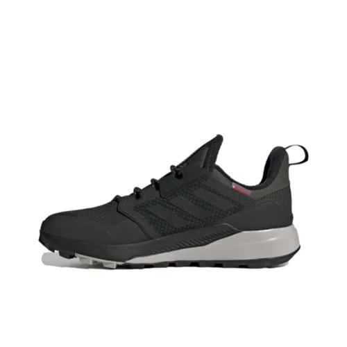 adidas Terrex Trailmaker Аbrasion Resistant Дышащий Низкий Топ Повседневные Беговые кроссовки Мужские Черный Зеленый