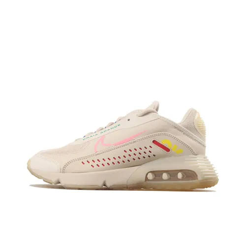 Neymar x Nike Air Max 2090 Амортизация и Дышащий Низкий Топ Беговые кроссовки Унисекс Бежево-желтый