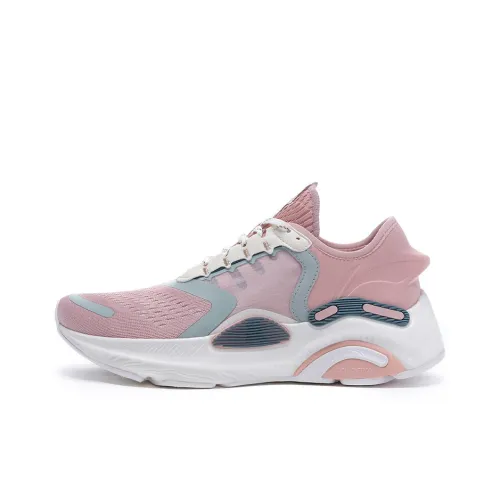 LINING Lanying Rebound Амортизаторы Низкий Топ Беговые кроссовки Женские Туманный Розовый