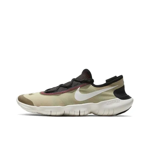 Nike Free Rn 5,0 Амортизаторы Устойчивые к истиранию Низкий Топ Повседневные Беговые кроссовки Мужские Светло-коричневые