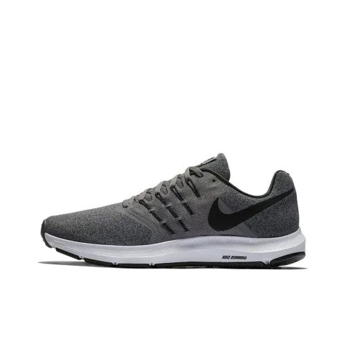 nike Run Swift 1 Амортизаторы Slip-resistant Низкий Топ Марафон Беговые кроссовки Мужские Черный Серый