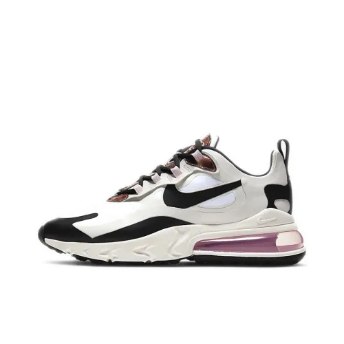 Nike Air Max 270 Амортизация Износостойкий Низкий Топ Повседневные Беговые Кроссовки Женские Черный Белый