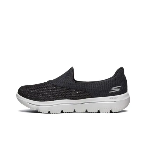 Skechers Go Walk 6 Low Топ Повседневные Беговые Кроссовки Женские Черные
