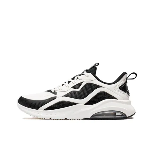 XTEP Легкий и Износостойкий Беговые кроссовки Мужские Черные Белые с Воздушной подушкой