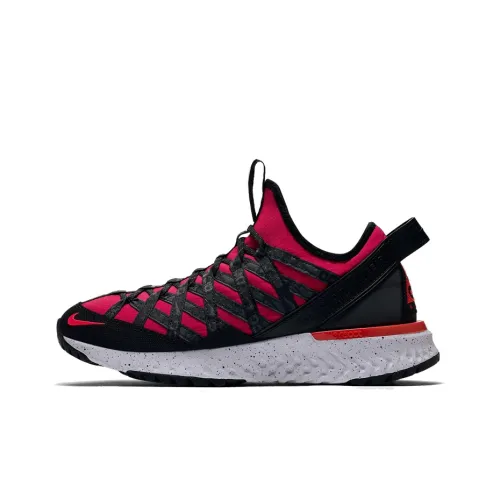 Nike ACG REACT TERRA GOBE Нескользящий Легкий Низкий Топ Беговые кроссовки Унисекс Красный Синий Несовпадающие