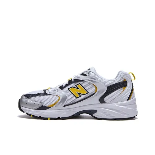 New Balance NB 530 Low Топ Повседневные Беговые Кроссовки Унисекс Белый Желтый