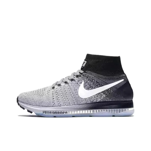 Nike All Out Flyknit Slip-resistant Breathable Coating Lightweight Rebound High Top Casual Running Shoes Women's