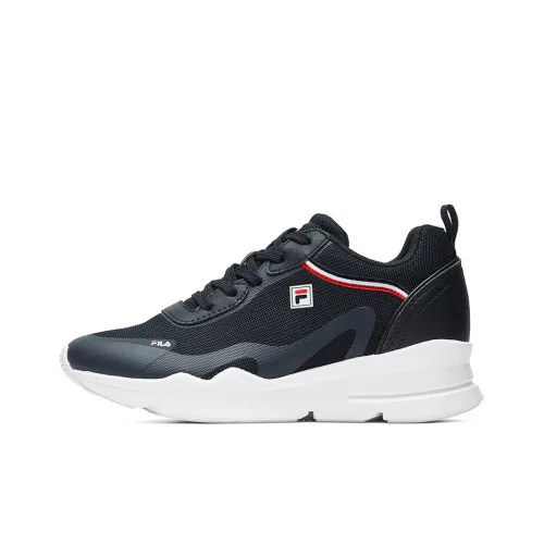 FILA противоскользящие и дышащие низкие кеды для бега женские черные и белые