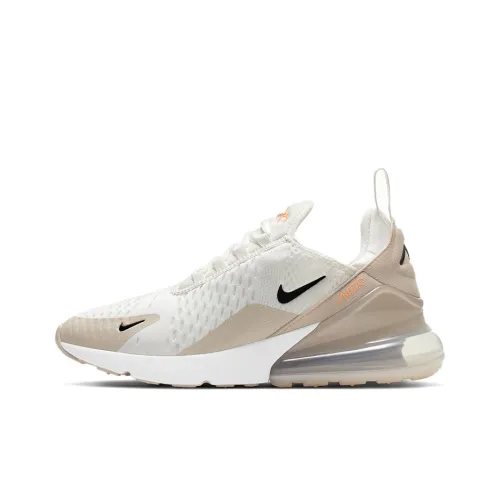 Nike Air Max 270 Low Топ Беговые кроссовки Мужской Экрю Апельсин