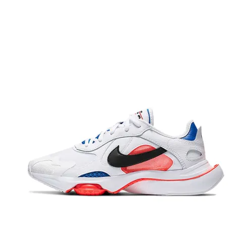 Nike Air Zoom Division Амортизаторы Slip-resistant Низкий Топ Повседневные Беговые кроссовки Женские Белый Синий Красный