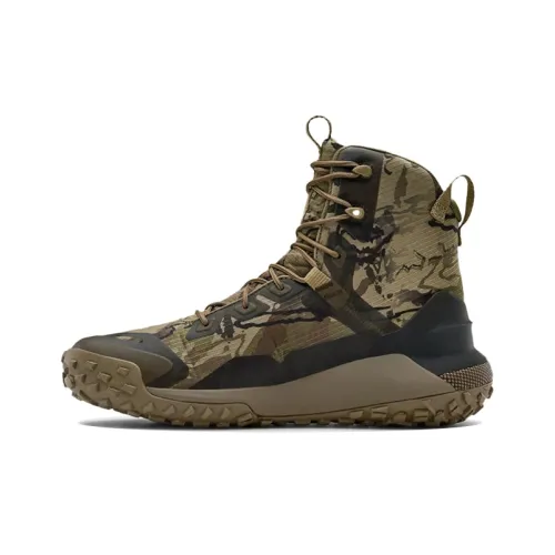 Under Armour High Топ Повседневные Беговые Кроссовки Унисекс Коричневый