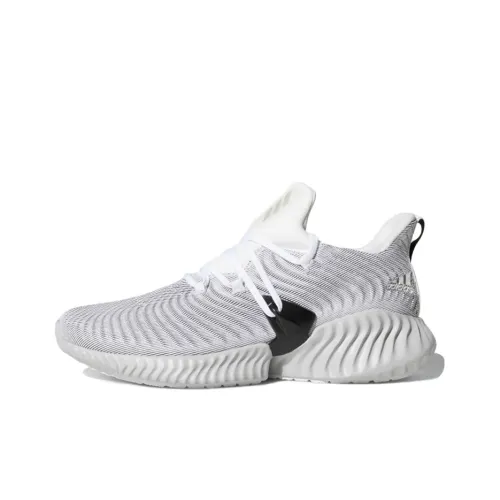 Adidas Alphabounce Instinct Slip-Resistant Низкий Топ Марафон Беговые Кроссовки Мужские Серые
