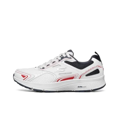 Skechers Go Run Consistent Low Топ Повседневные Беговые кроссовки Мужские Белый Черный Красный