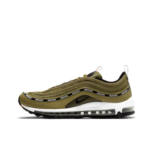 UNDEFEATED x Nike Air Max 97 Дышащий и Устойчивый Низкий Топ с Амортизацией Повседневная Беговая Обувь Унисекс Армейский Зеленый