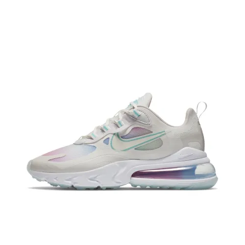 Nike Air Max 270 Low Топ Air Cushion Повседневные Беговые Кроссовки Женские Белый Синий Фиолетовый