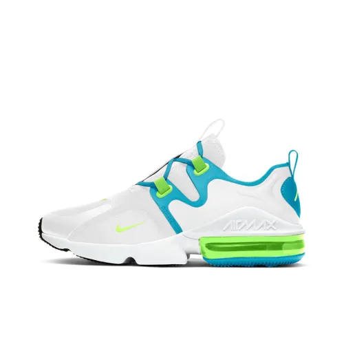 Nike Air Max Infinity Low Топ Повседневные Беговые Кроссовки Мужские Белые Синие Зеленые