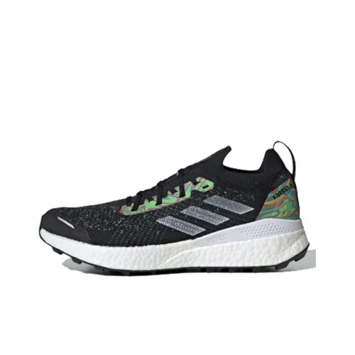 Adidas ULT Устойчивый к истиранию Дышащие Низкие Кроссовки для Беговых Трасс Мужские Черно-Белые Серые