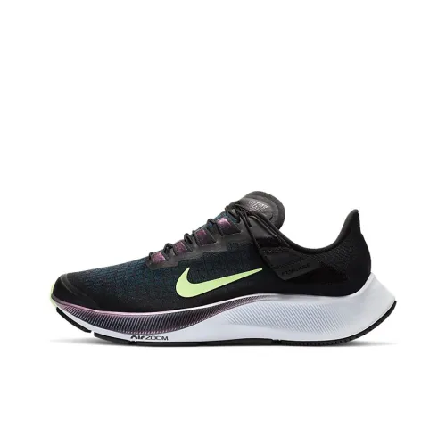 Nike Pegasus 37 Low Топ Беговые кроссовки GS Черный Зеленый