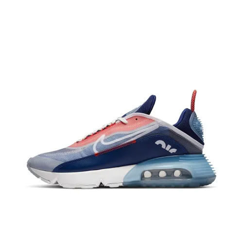 Nike Air Max 2090 Low Топ Air Cushion Тренировочные Беговые Кроссовки Мужские Синий Красный