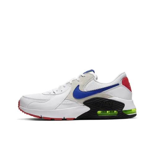 Nike Air Max Excee Low Топ Повседневные Беговые Кроссовки Унисекс Белый Синий Красный