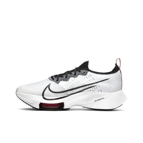Nike Air Zoom Tempo Next% Амортизация Противоскользящий Низкий Отскок Повседневные Беговые кроссовки Мужские Белый Черный Yin Yang