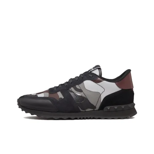 Valentino Rockrunner Low Топ Повседневная обувь Мужская Серый Черный